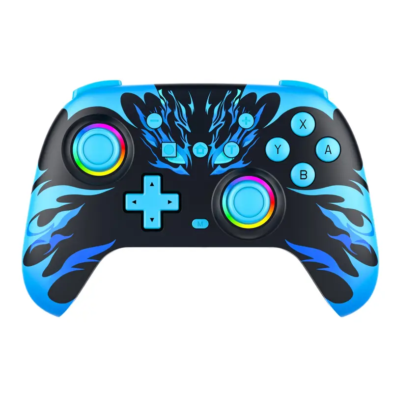 Vivid Blue Gaming Controller